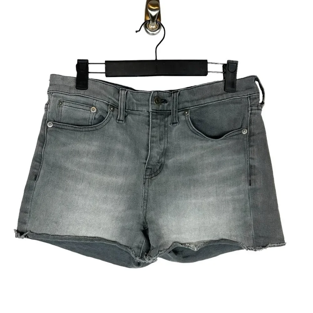 Madewell Gray Denim Cutoff Shorts Size 26